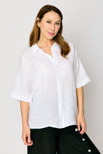 Linen Boyfriend Shirt (4 Colors)