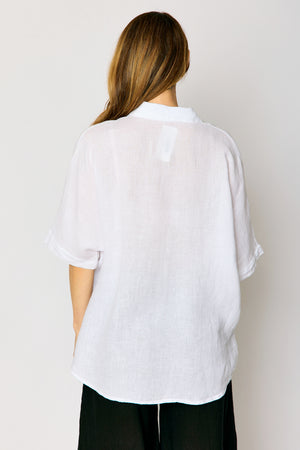 Linen Boyfriend Shirt (4 Colors)