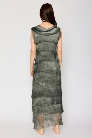 Italian Silk Long Layered Dress (7 Colors) – Jacqueline B Clothing