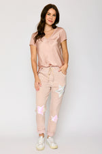 Crew Neck Satin Short Sleeve Blouse (6 Colors)