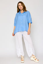 Linen Boyfriend Shirt (4 Colors)
