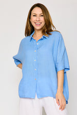 Linen Boyfriend Shirt (4 Colors)