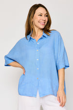 Linen Boyfriend Shirt (4 Colors)