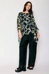 Italian Silk Hide Pattern Flowing Top - Jacqueline B Clothing