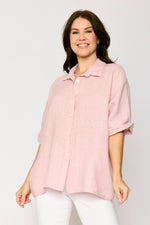 Linen Boyfriend Shirt (4 Colors)