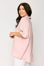 Linen Boyfriend Shirt (4 Colors)