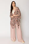Floral Velvet Burnout Kimono