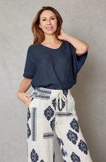 Perfect Linen V-Neck  Tee (7 Colors)
