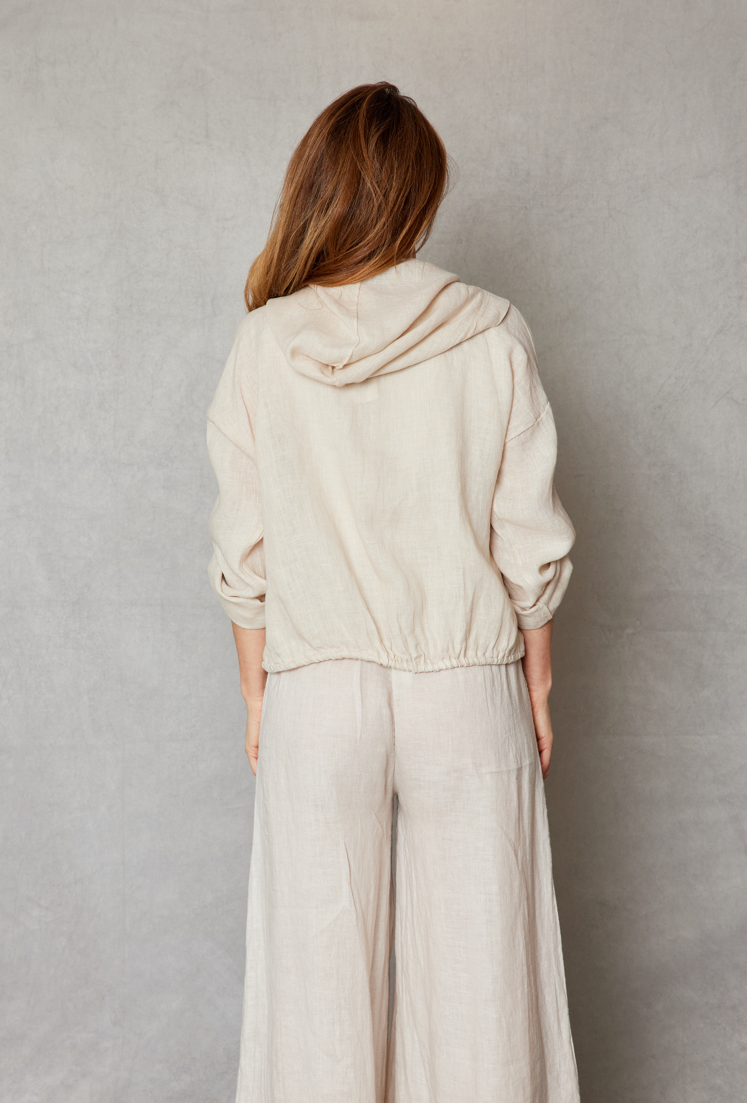 Linen Zip-Up Hoodie (3 Colors)