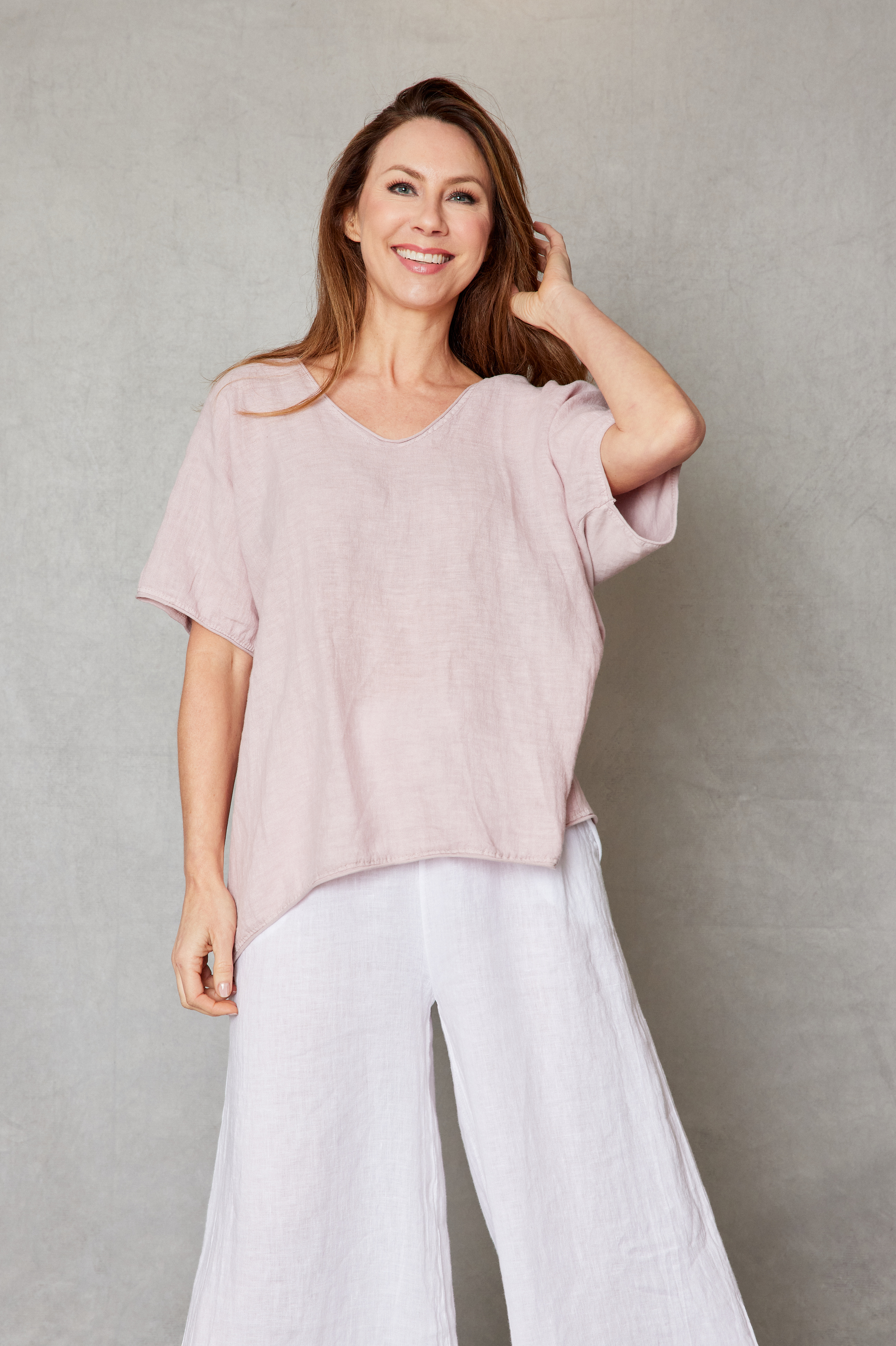 Perfect Linen V-Neck  Tee (7 Colors)