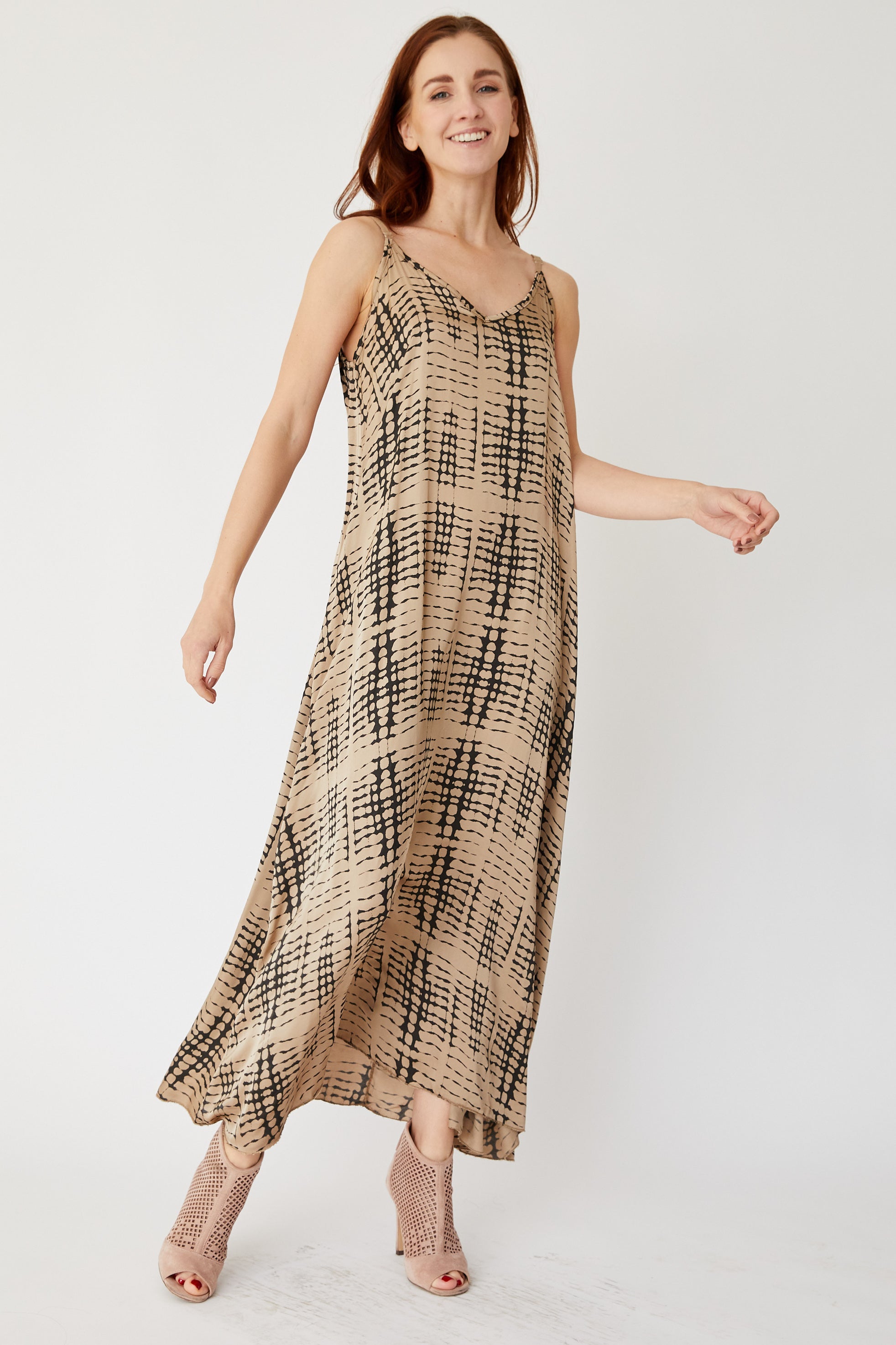 Bamboo Dye Tank Dress (Three Colors) - Jacqueline B Clothing