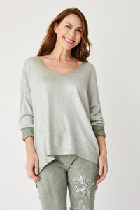 Shinny Front Sweater (Eight Colors) - Jacqueline B Clothing