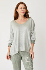 Shinny Front Sweater (Eight Colors) - Jacqueline B Clothing