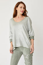 Shinny Front Sweater (Eight Colors) - Jacqueline B Clothing