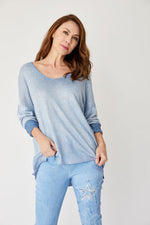 Shinny Front Sweater (Eight Colors) - Jacqueline B Clothing