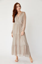 Tiered Silk Dress (Two Colors) - Jacqueline B Clothing