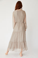 Tiered Silk Dress (Two Colors) - Jacqueline B Clothing