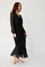 Tiered Silk Dress (Two Colors) - Jacqueline B Clothing