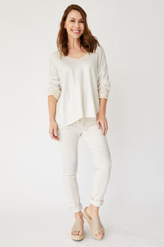 Shinny Front Sweater (Eight Colors) - Jacqueline B Clothing