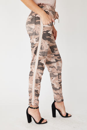 Soft Camo Pants w/ Mini Stars - Jacqueline B Clothing