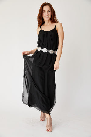 Italian Silk Tank Dress (3 Colors) White