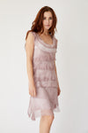 Short Layered Silk Dress (Six Colors) - Jacqueline B Clothing
