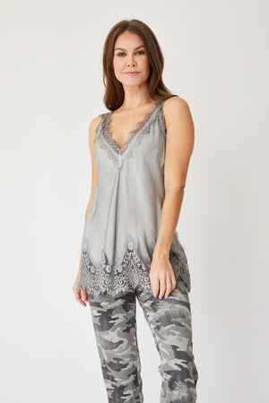Lace Edge Camisole - Jacqueline B Clothing