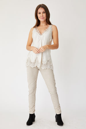Lace Edge Camisole - Jacqueline B Clothing