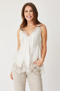 Lace Edge Camisole - Jacqueline B Clothing
