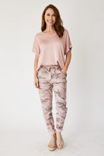 Soft Camo Pants w/ Mini Stars - Jacqueline B Clothing