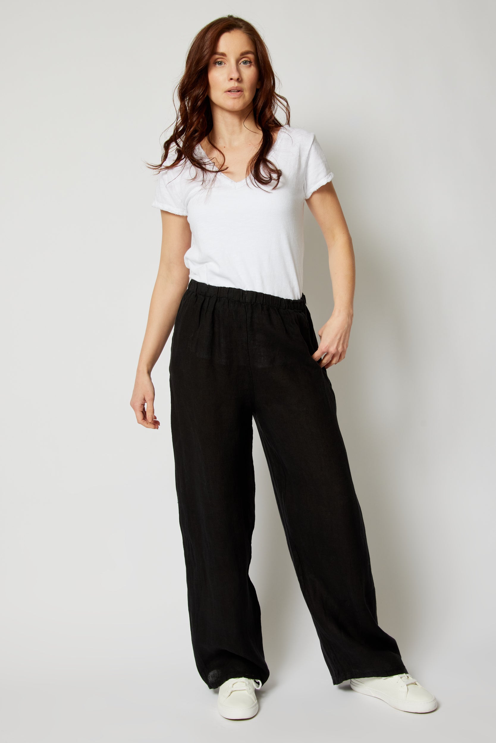 Linen Wide Leg Pants