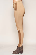 Lose 10 Lbs Leggings Suede Inset - Jacqueline B Clothing