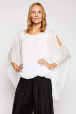 Italian Silk Cold Should Top - Jacqueline B Clothing