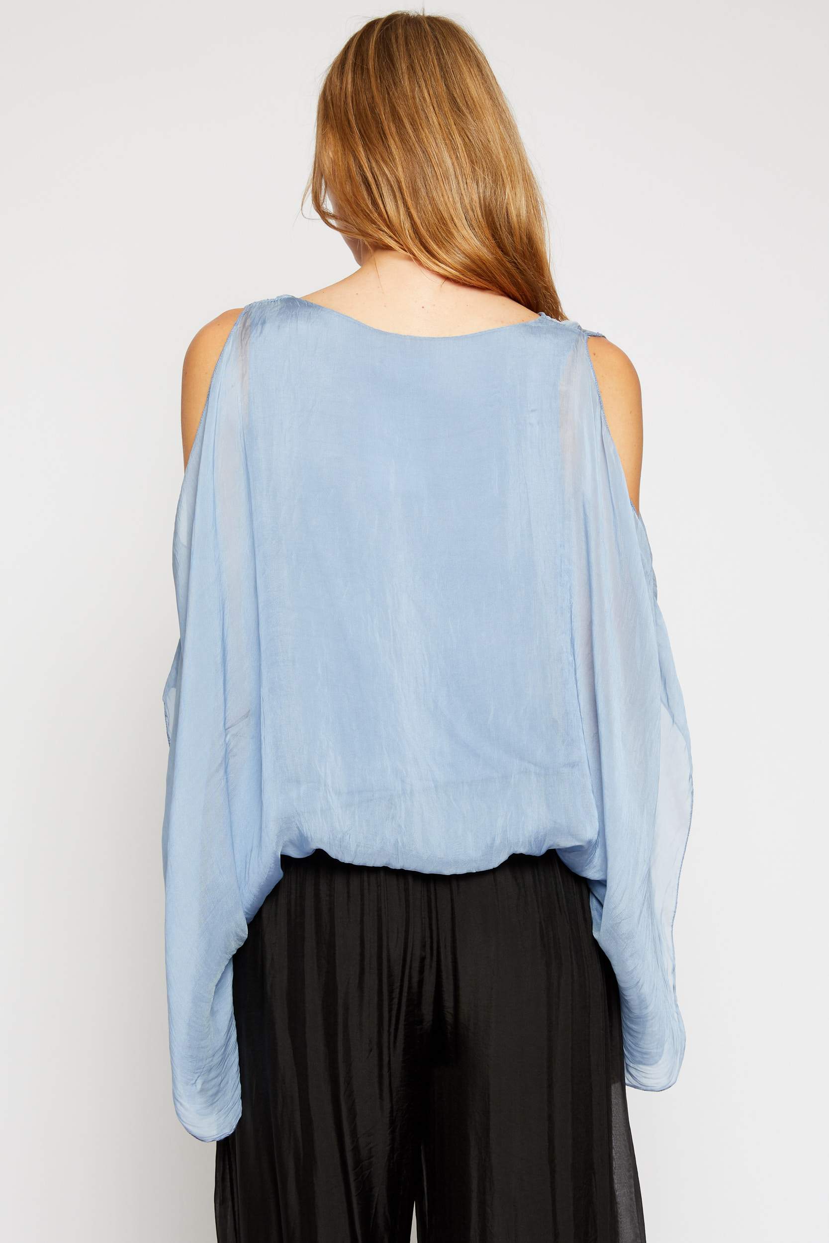 Italian Silk Cold Should Top - Jacqueline B Clothing