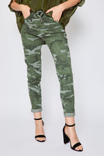 Super Stretch Studded Camo Pants - Jacqueline B Clothing