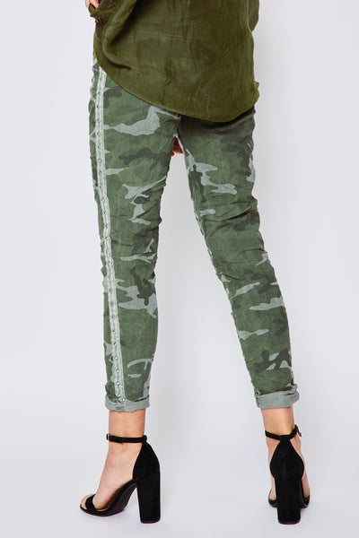 Super Stretch Studded Camo Pants – Jacqueline B Clothing