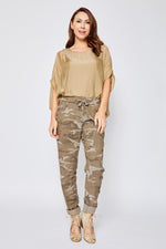 Super Stretch Studded Camo Pants - Jacqueline B Clothing