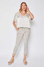 Stretch Corduroy Studded Pants (Two Colors) - Jacqueline B Clothing
