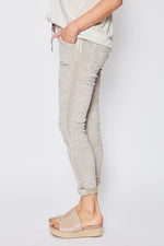 Stretch Corduroy Studded Pants (Two Colors) - Jacqueline B Clothing