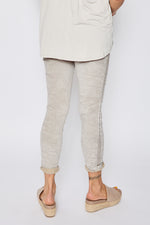 Stretch Corduroy Studded Pants (Two Colors) - Jacqueline B Clothing