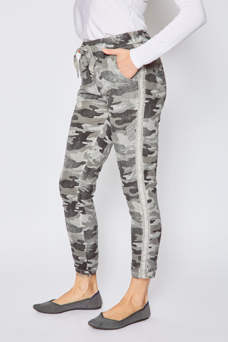 Soft Camo Pants w/ Mini Stars - Jacqueline B Clothing