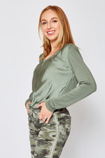 Long Sleeve Fitted V Neck (Three Colors) - Jacqueline B Clothing