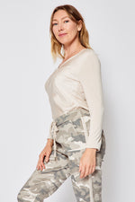 Long Sleeve Fitted V Neck (Three Colors) - Jacqueline B Clothing
