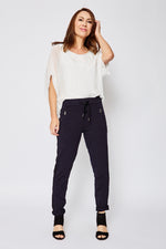 Zipper / Ribbon Pants (Eight Colors) - Jacqueline B Clothing