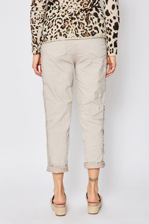 Studded Solid Pants (Three Colors) - Jacqueline B Clothing