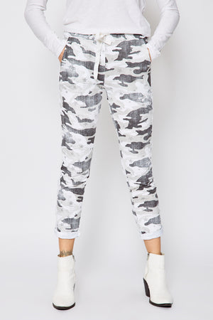 Soft Camo Pants w/ Mini Stars - Jacqueline B Clothing