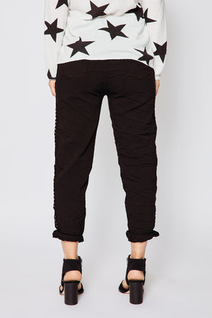 Studded Solid Pants (Three Colors) - Jacqueline B Clothing