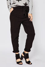 Studded Solid Pants (Three Colors) - Jacqueline B Clothing