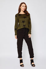 Studded Solid Pants (Three Colors) - Jacqueline B Clothing