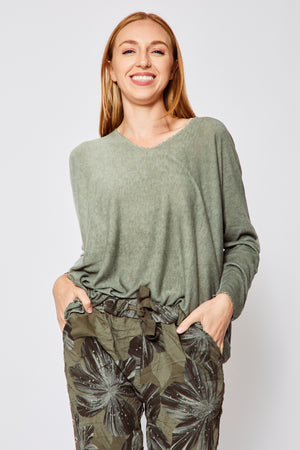 Ombre Long Sleeve Top (Three Colors) - Jacqueline B Clothing